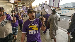 Thousands of Los Angeles city workers walk off job for 24 hours alleging unfair labor practices